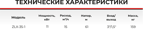 Насос самовсасывающий центробежный ZLX-35-1-2